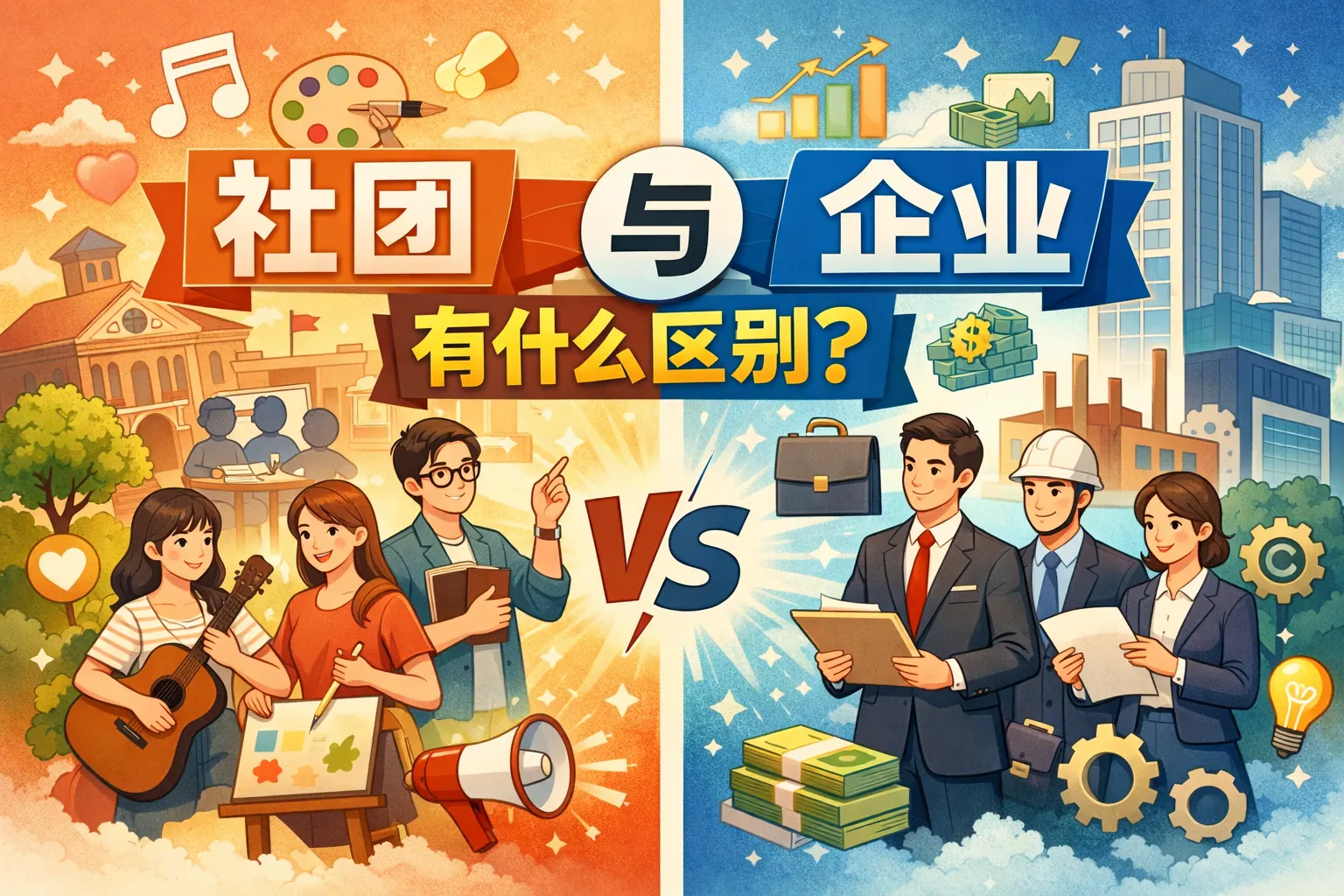 社团与企业有什么区别