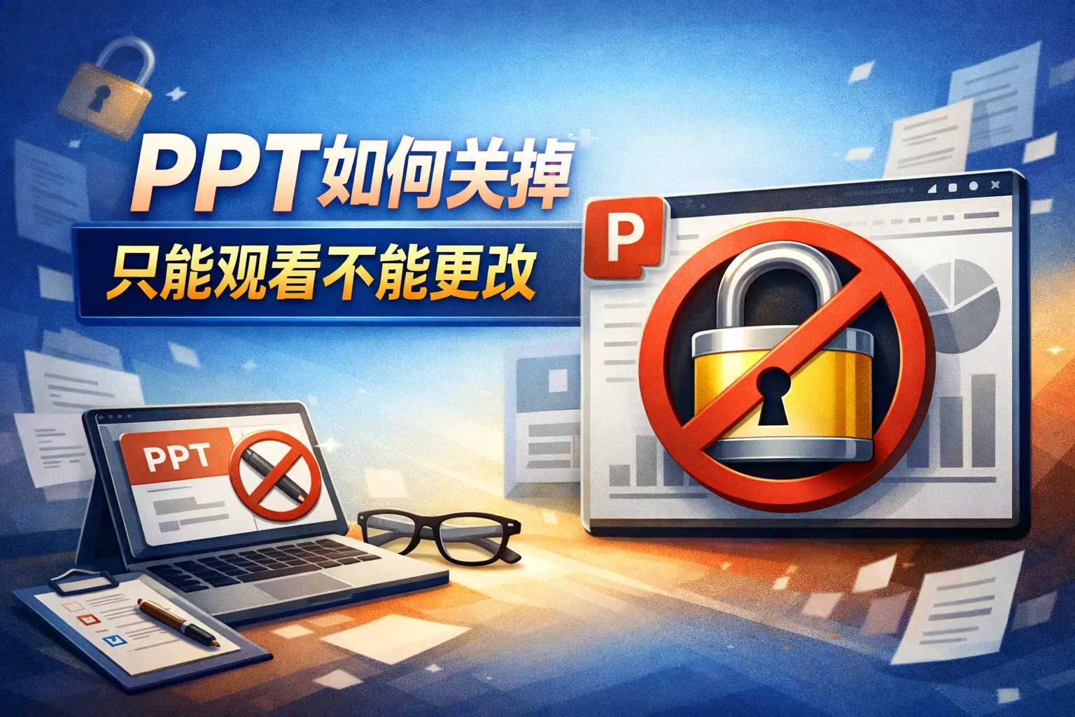 ppt如何关掉只能观看不能更改