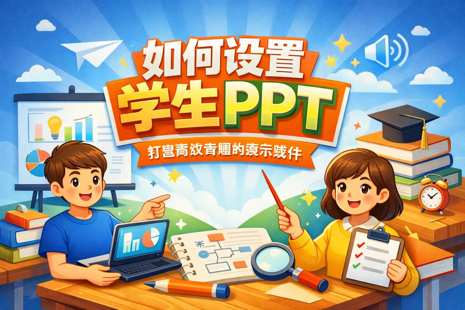 如何设置学生ppt