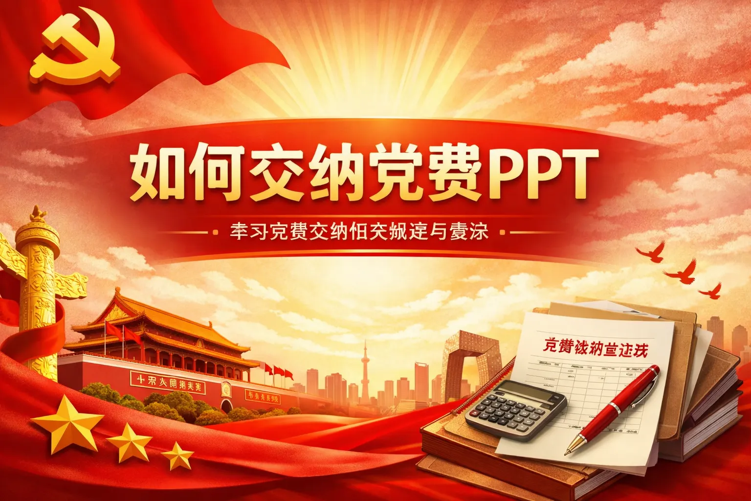 如何交纳党费ppt