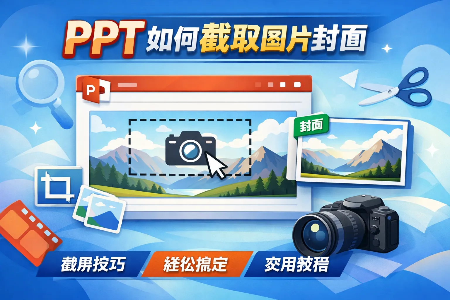 ppt如何截取图片封面