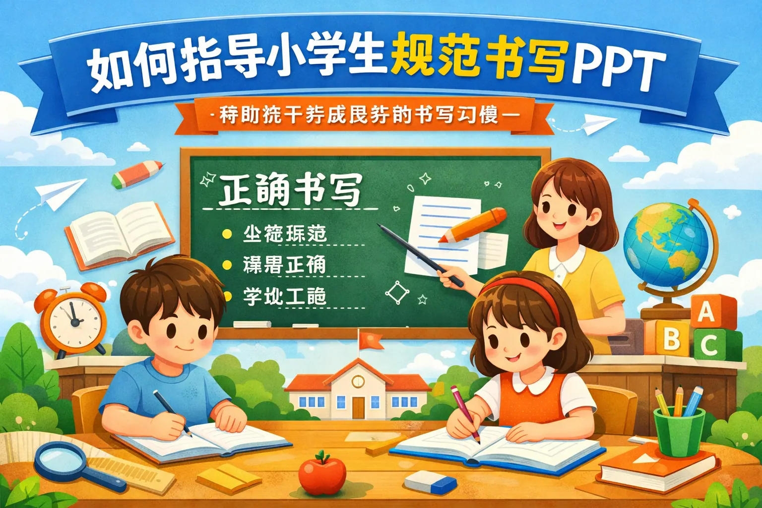 如何指导小学生规范书写PPT
