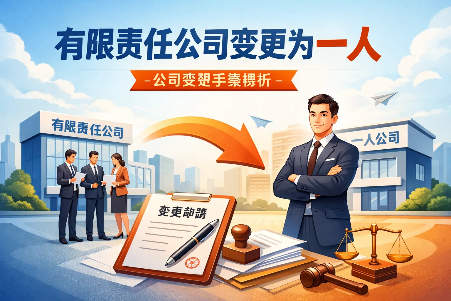 有限责任公司变更为一人