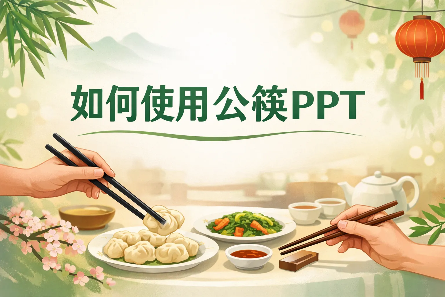 如何使用公筷PPT