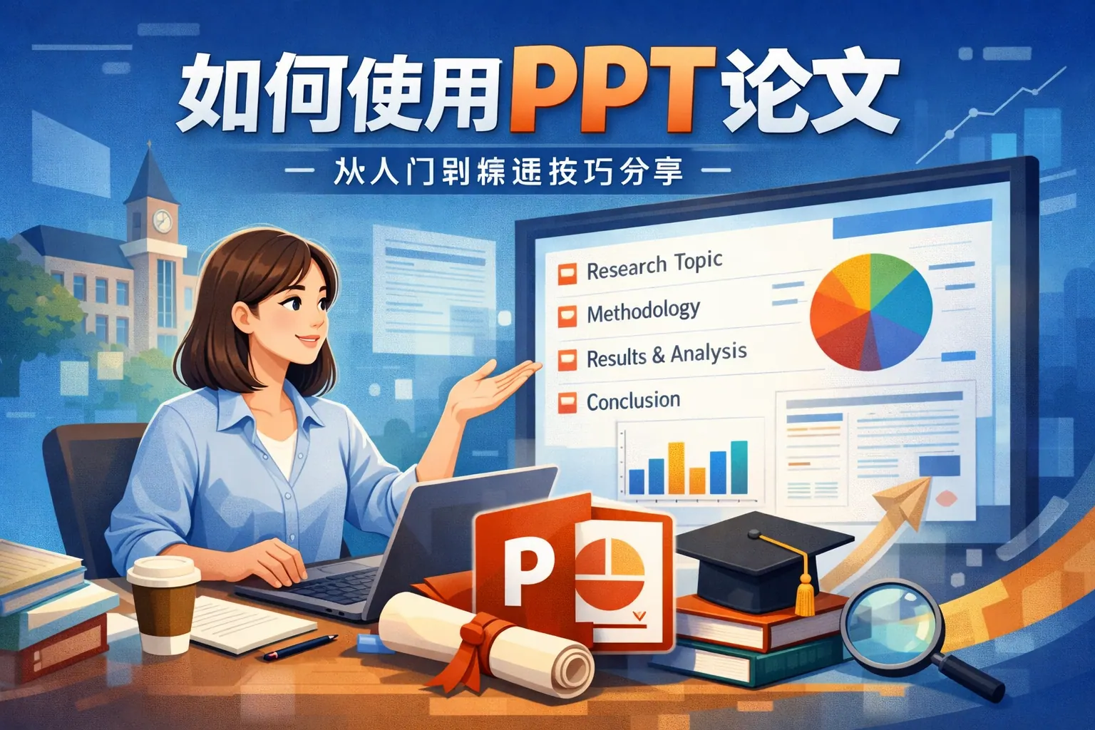 如何使用PPT论文