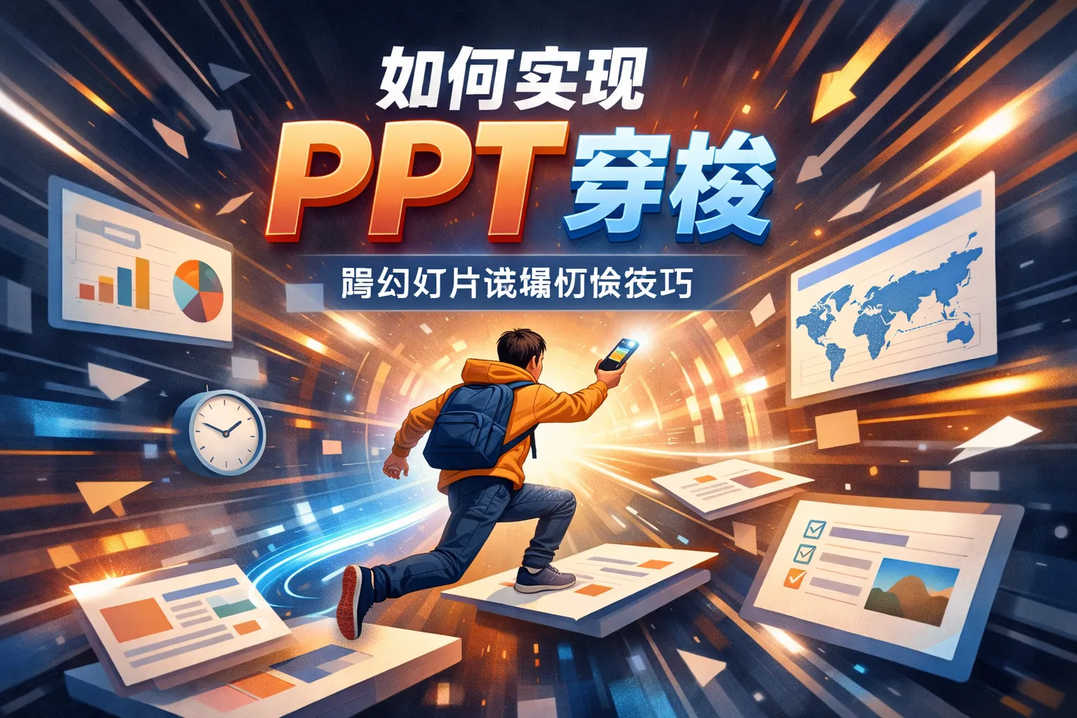 如何实现ppt穿梭