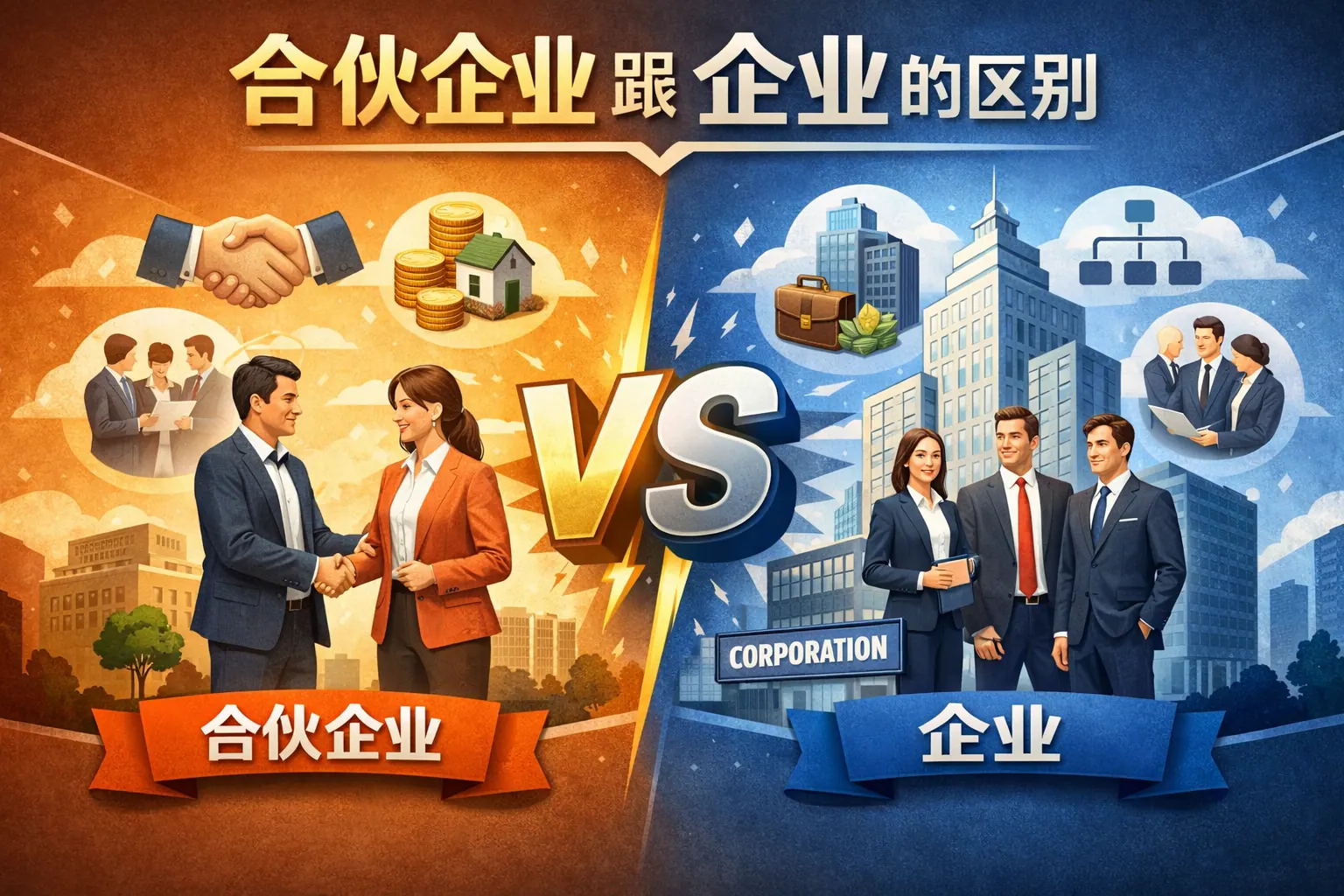 合伙企业跟企业的区别