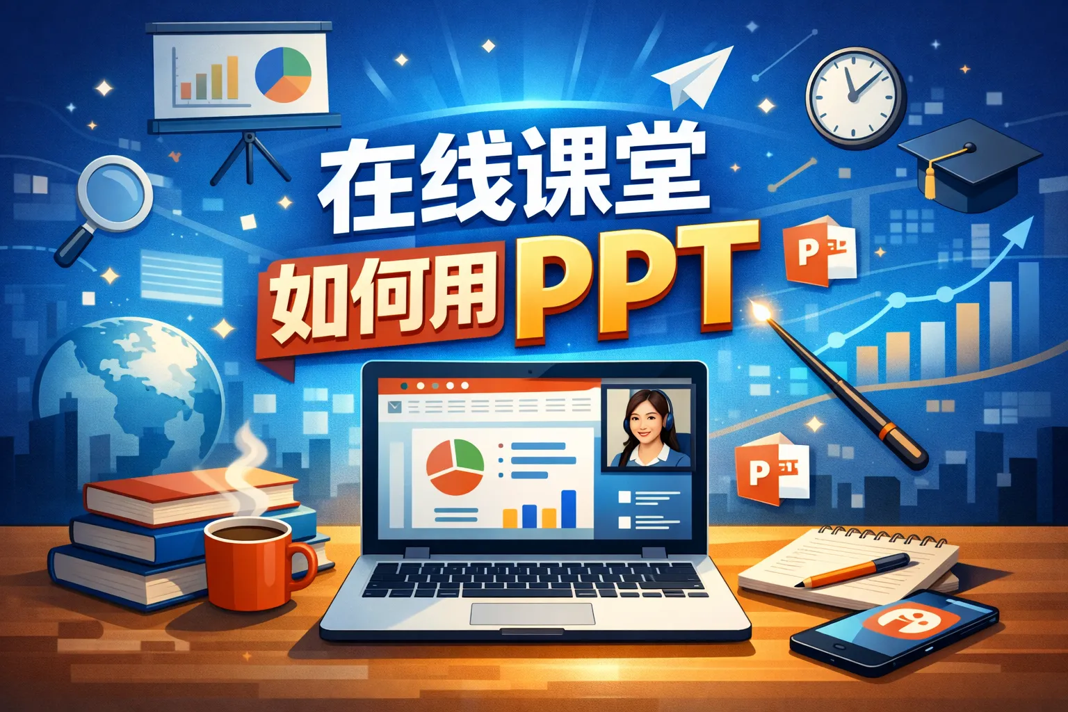 在线课堂如何用ppt