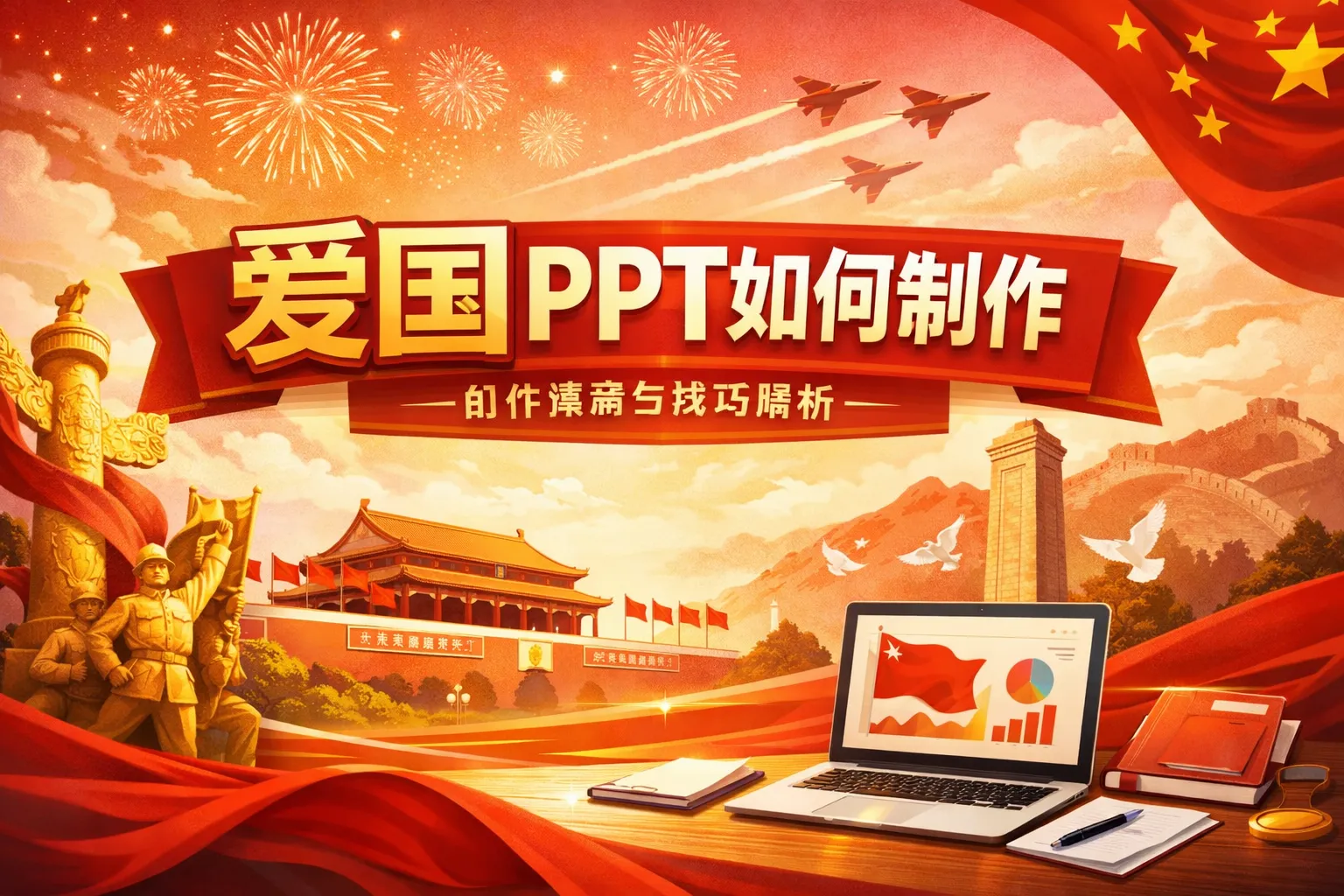 爱国ppt如何制作