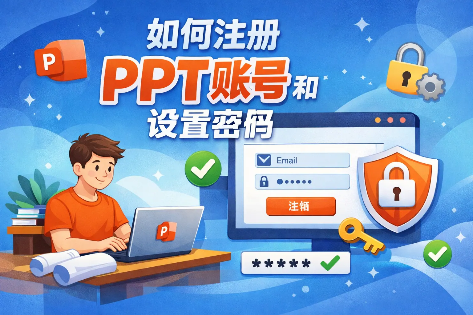 如何注册ppt账号和密码设置密码