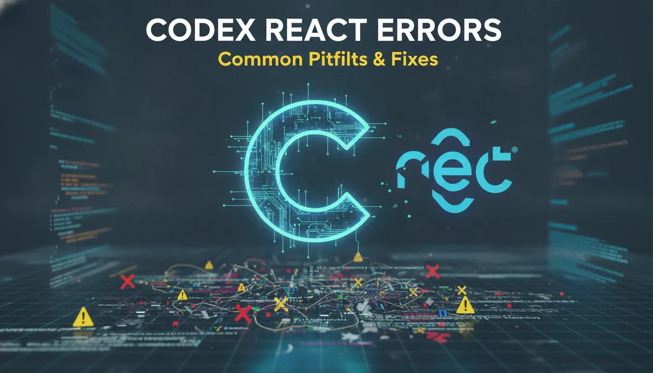 用Codex写一个React页面最容易出现什么错误