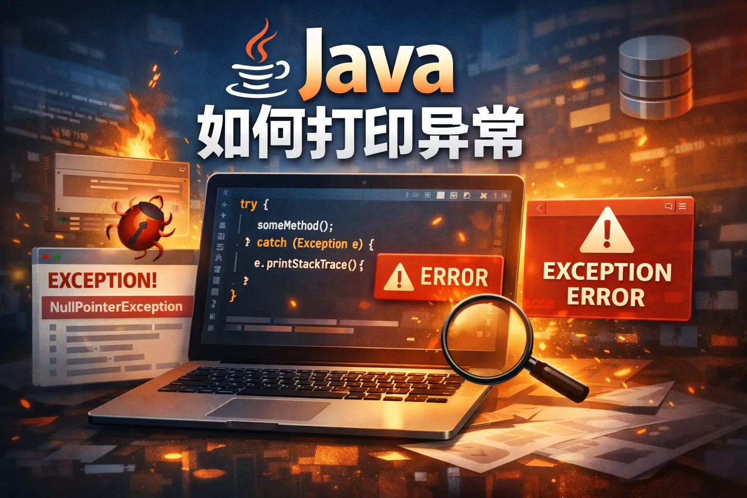java 如何打印异常