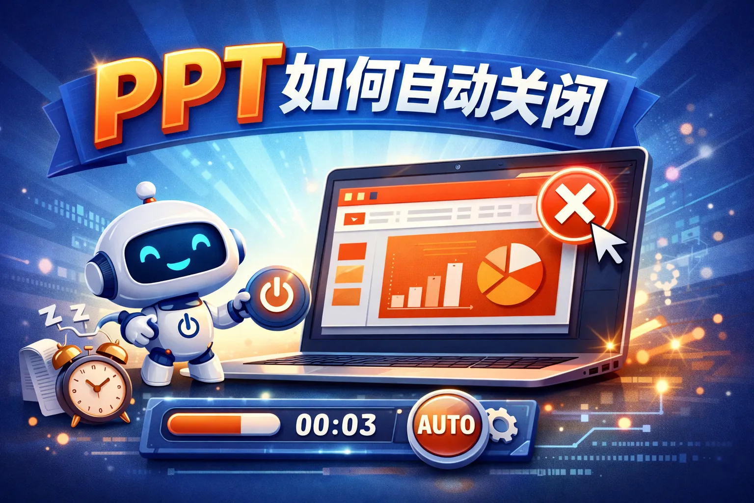 ppt如何自动关闭