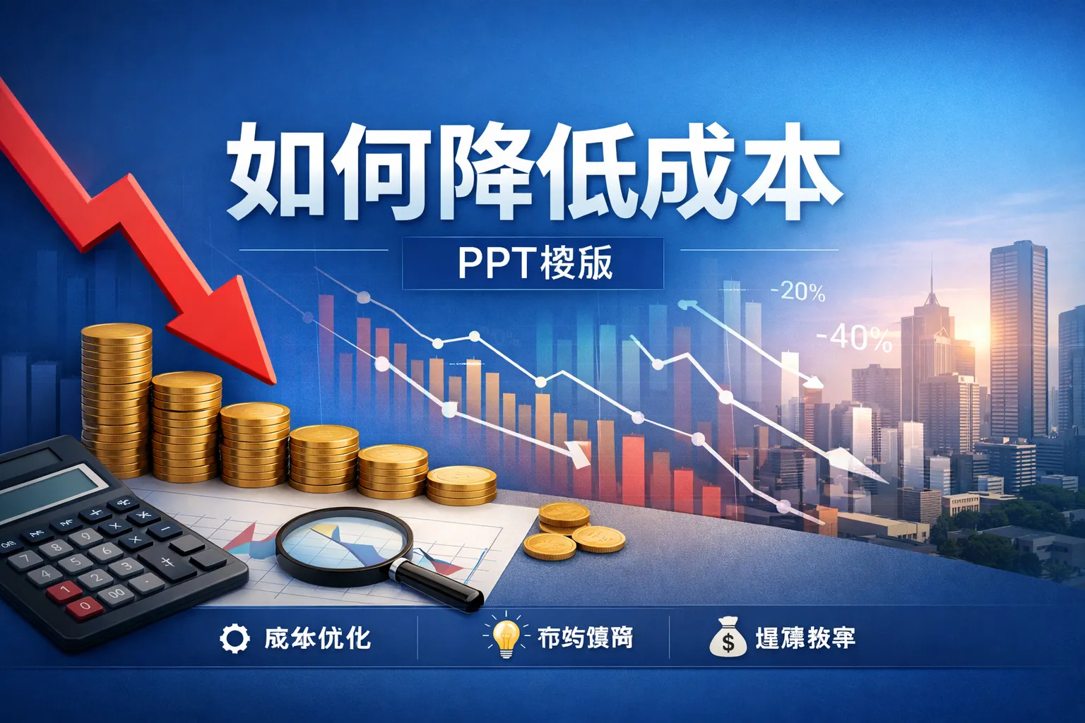 如何降低成本ppt模板