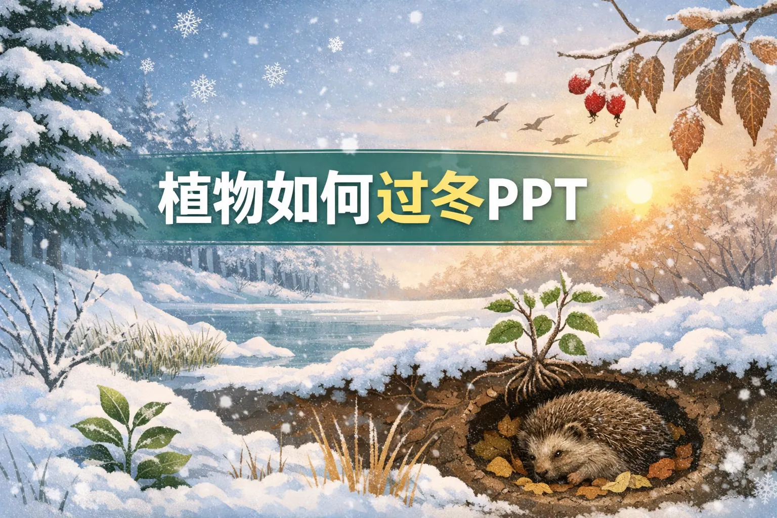 植物如何过冬ppt