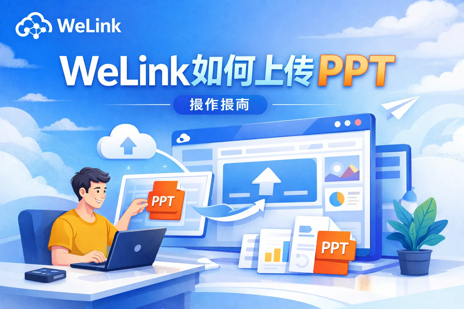 welink如何上传ppt