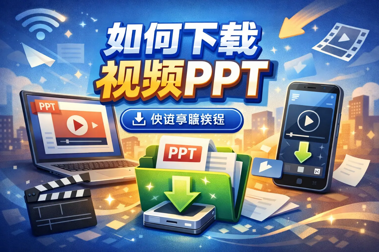 如何下载视频ppt