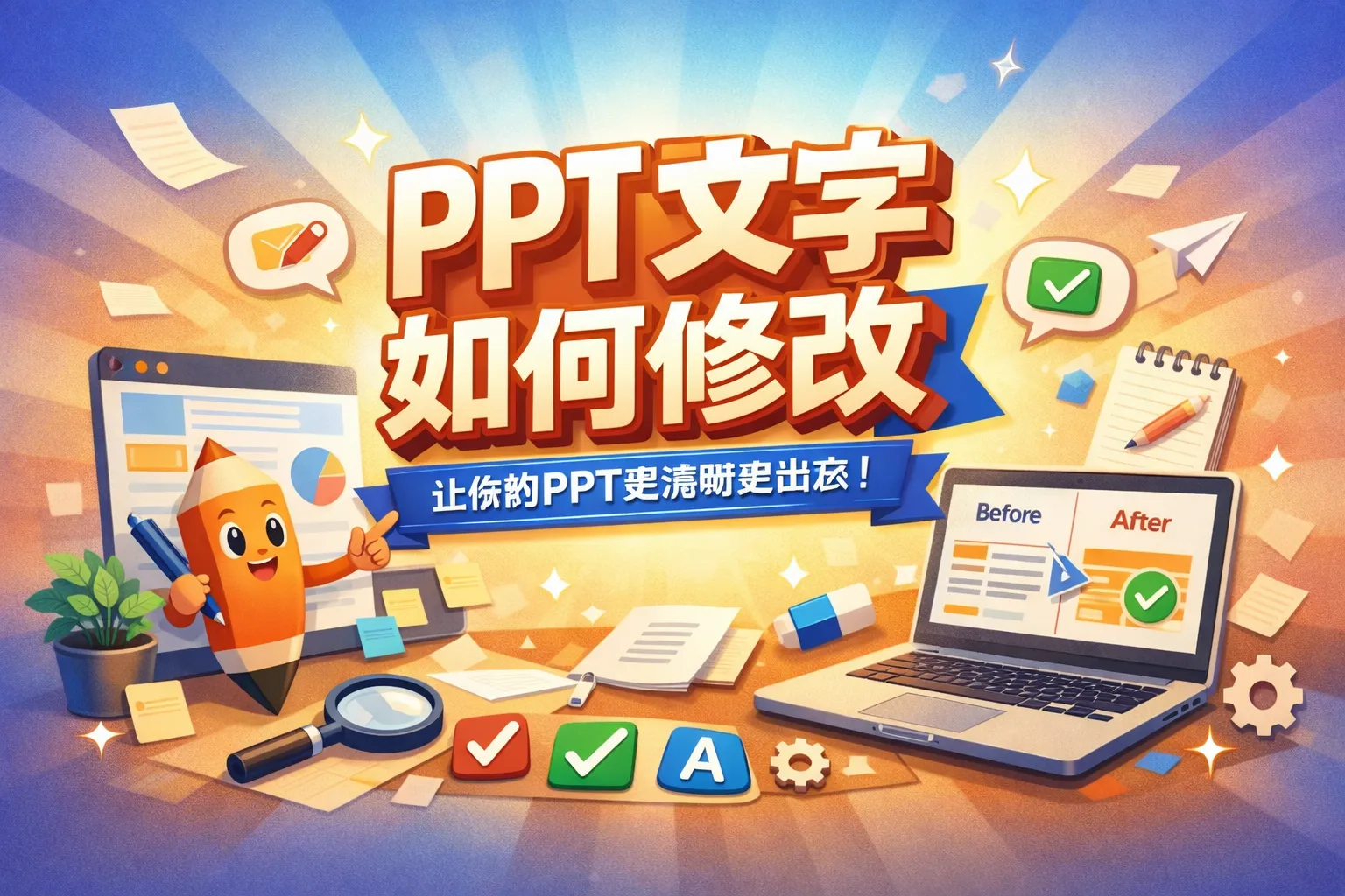 ppt文字如何修改
