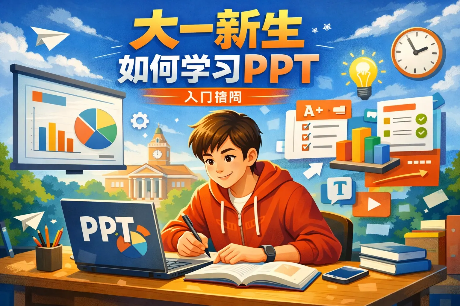 大一新生如何学习ppt