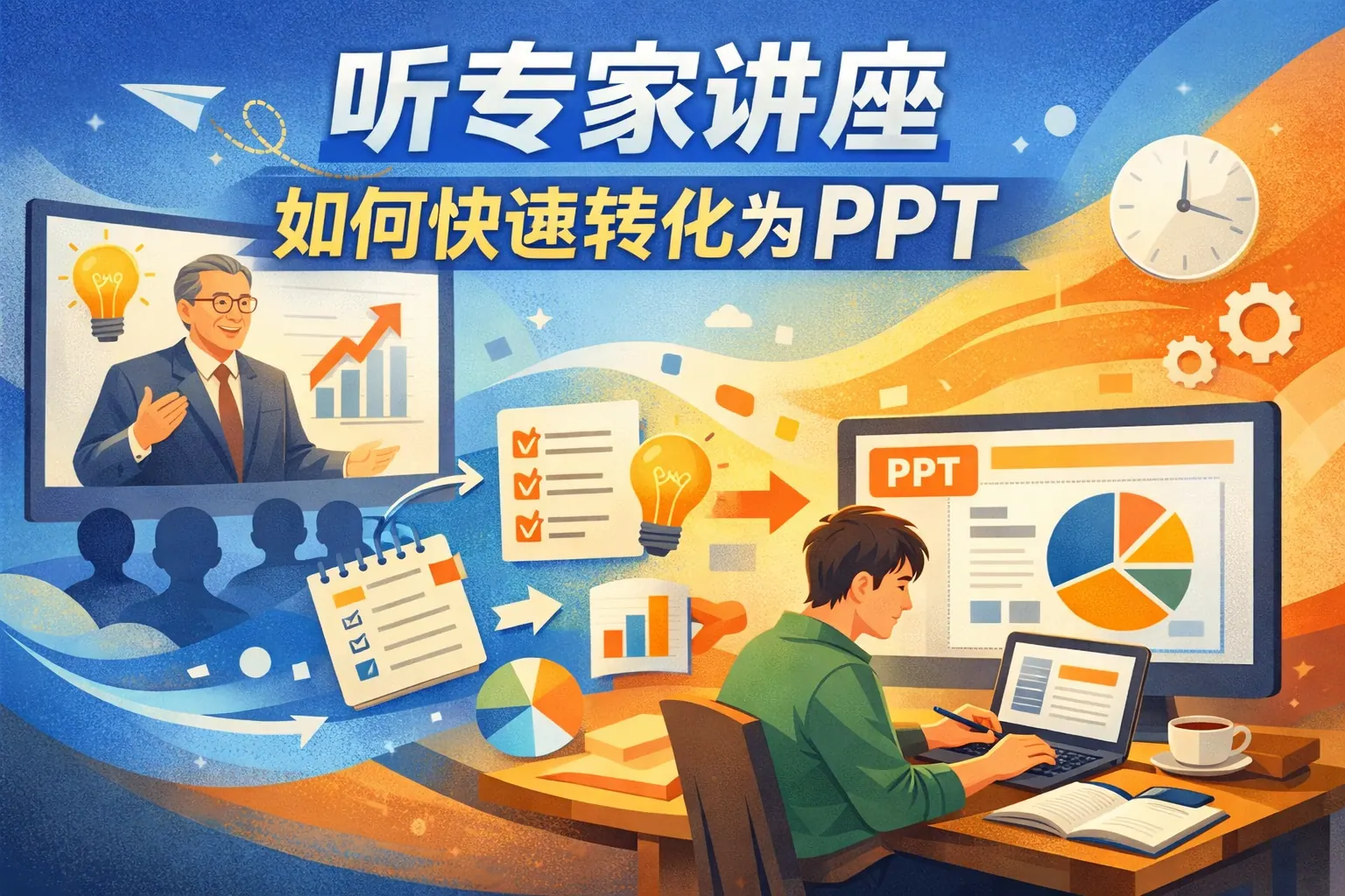听专家讲座如何快速转化为ppt