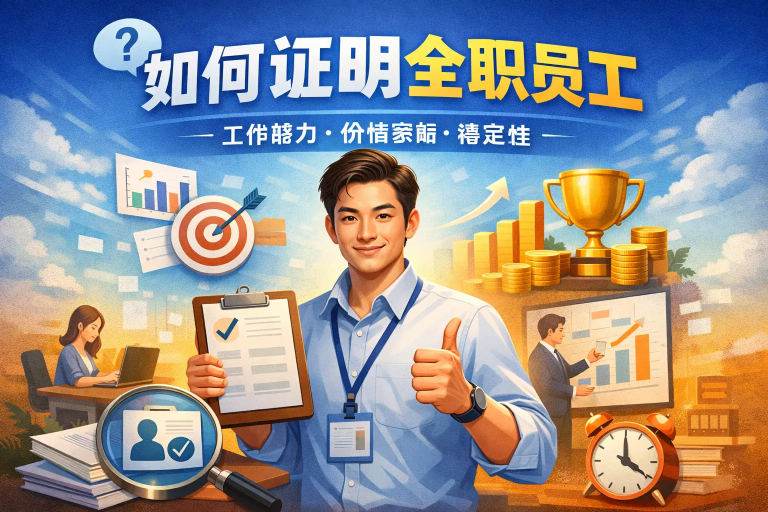 如何证明全职员工
