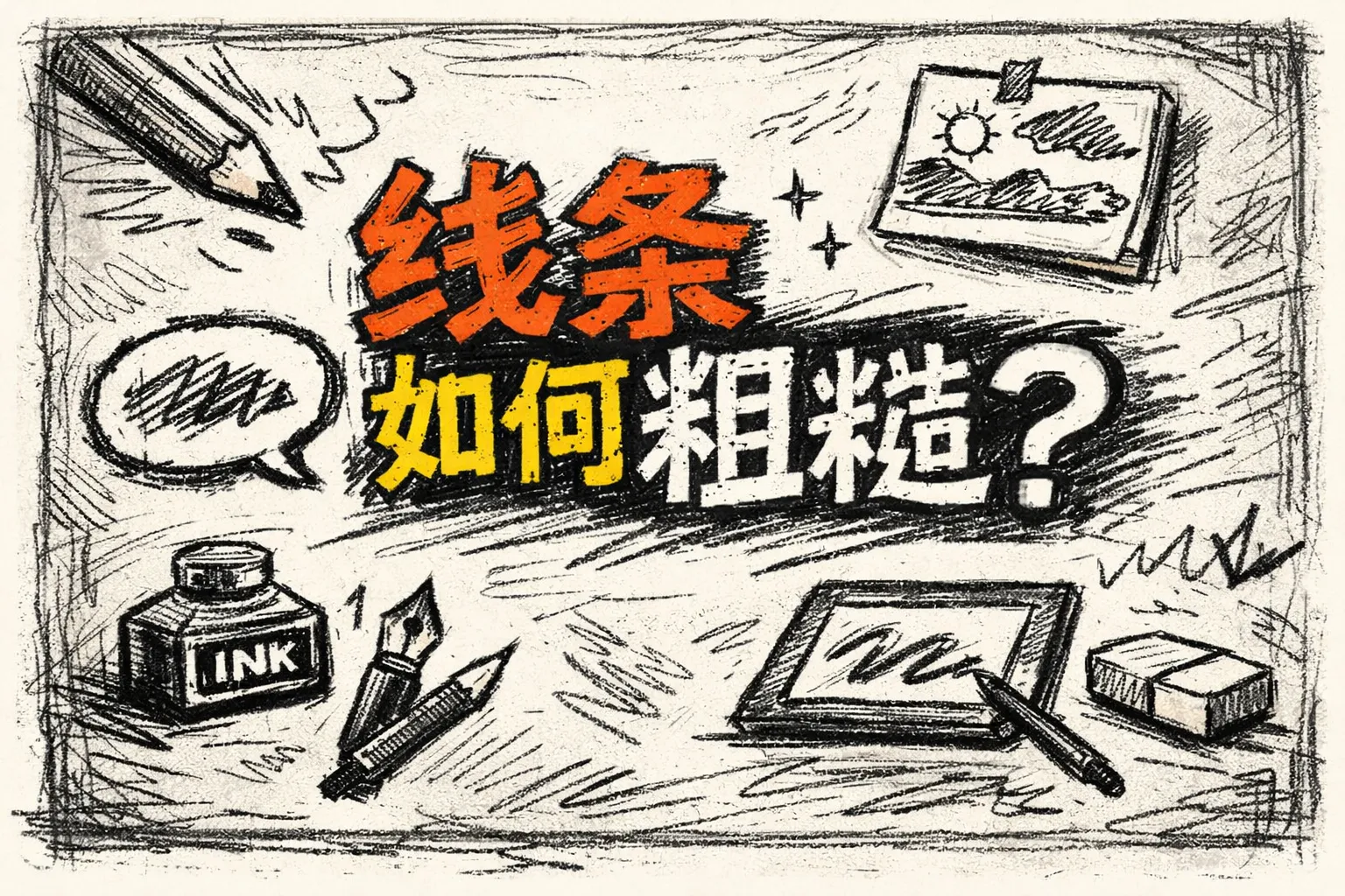 ppt线条如何粗糙