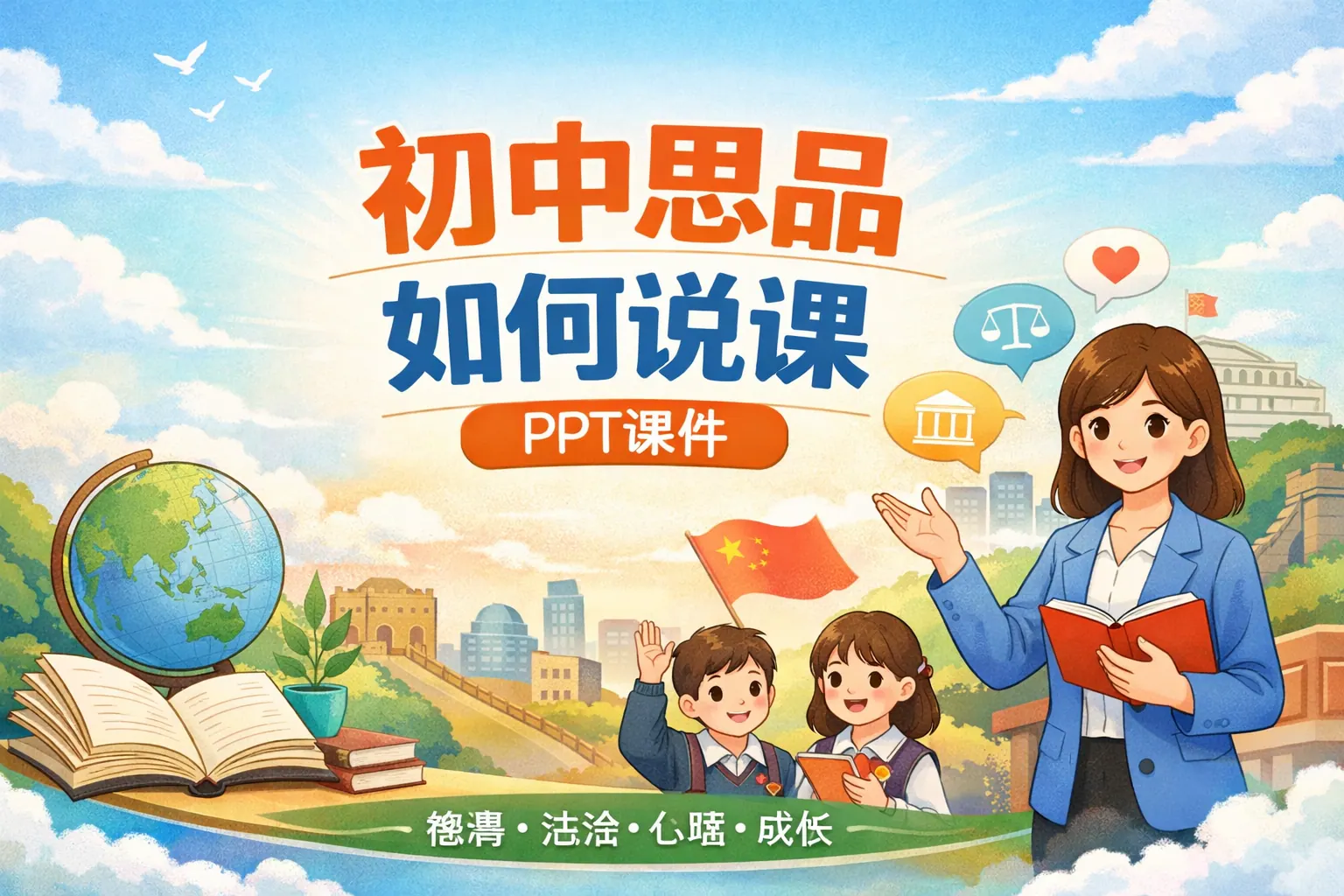 初中思品如何说课ppt课件