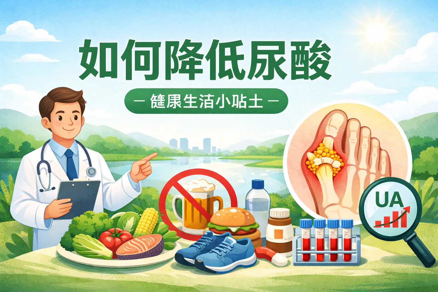 如何降低尿酸ppt