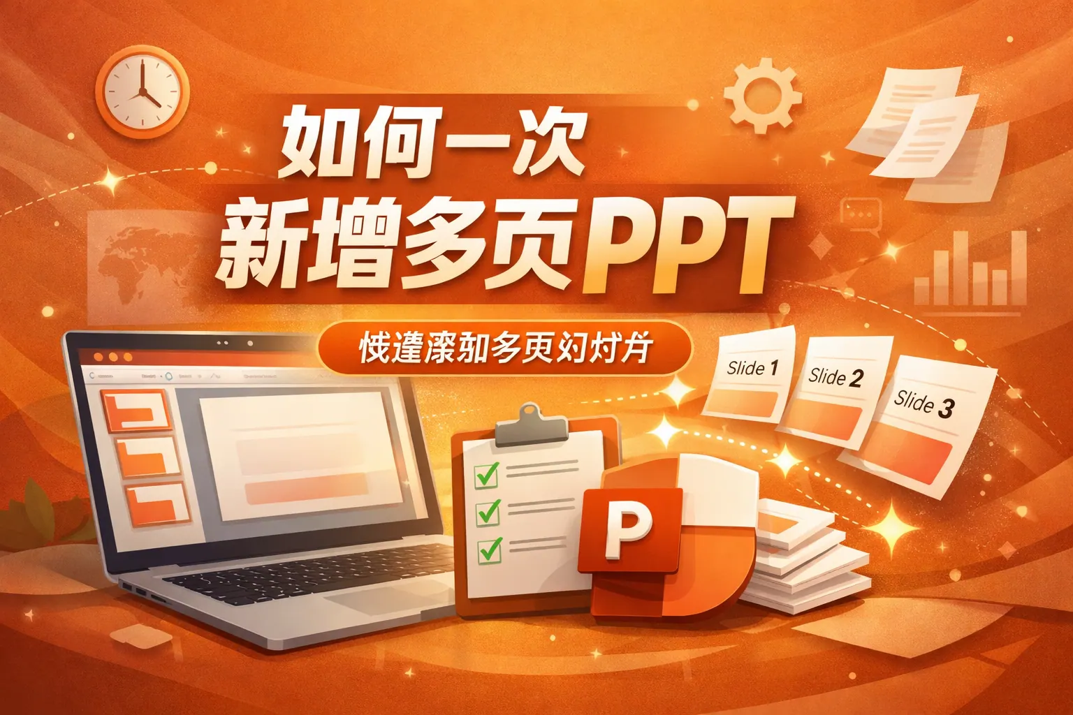 如何一次新增多页ppt