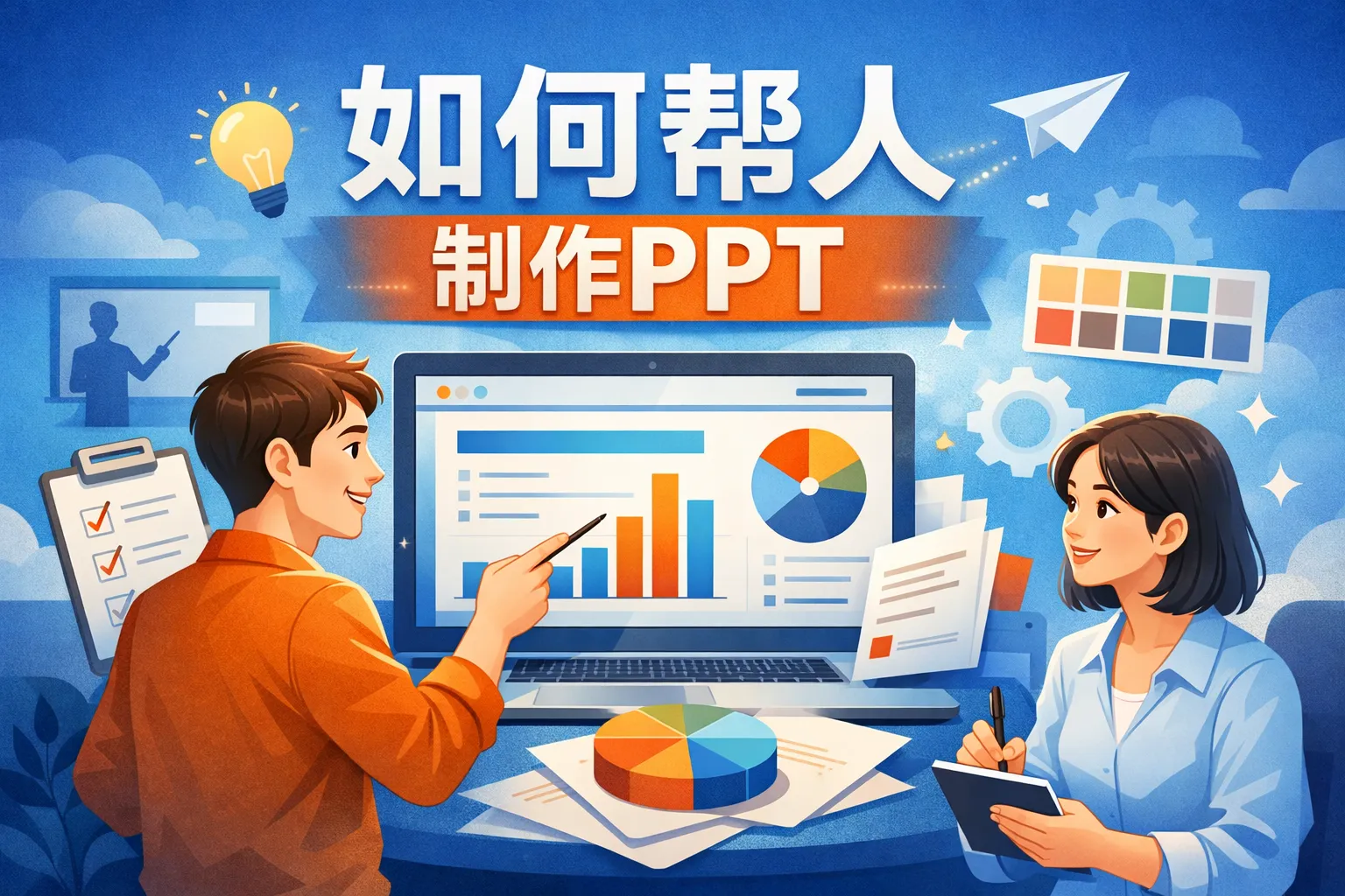 如何帮人制作ppt