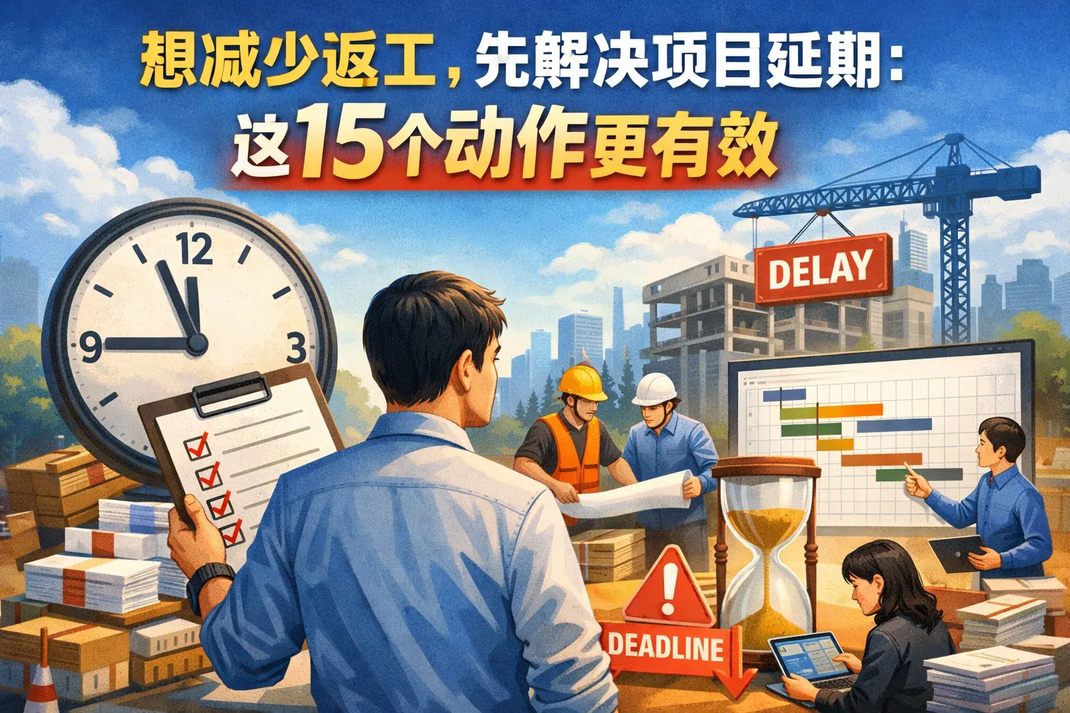 想减少返工,先解决项目延期:这15个动作更有效
