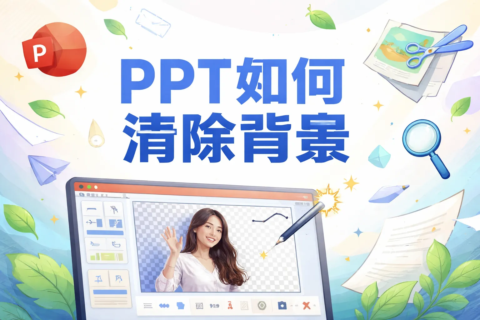 ppt如何清楚背景