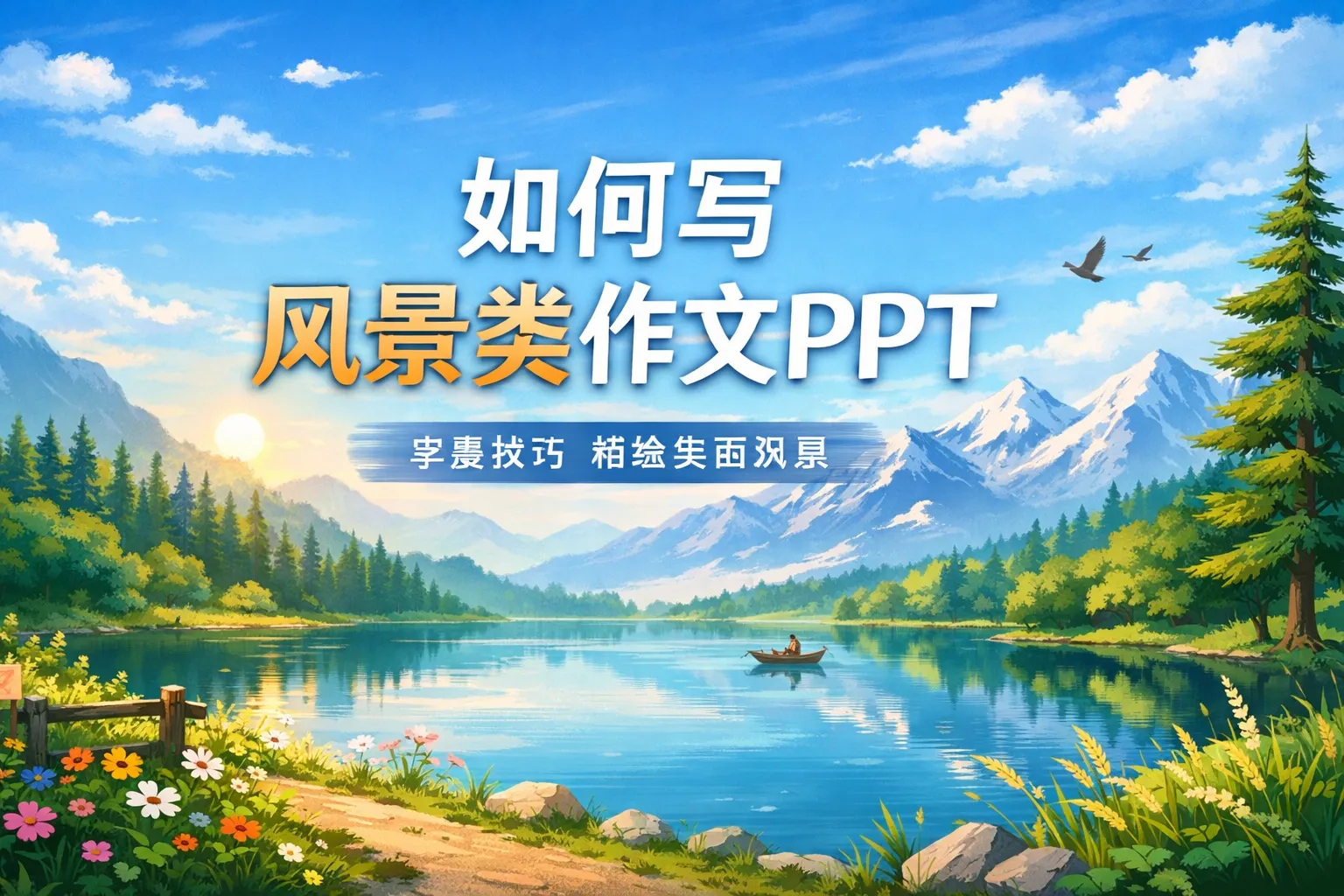 如何写风景类作文ppt