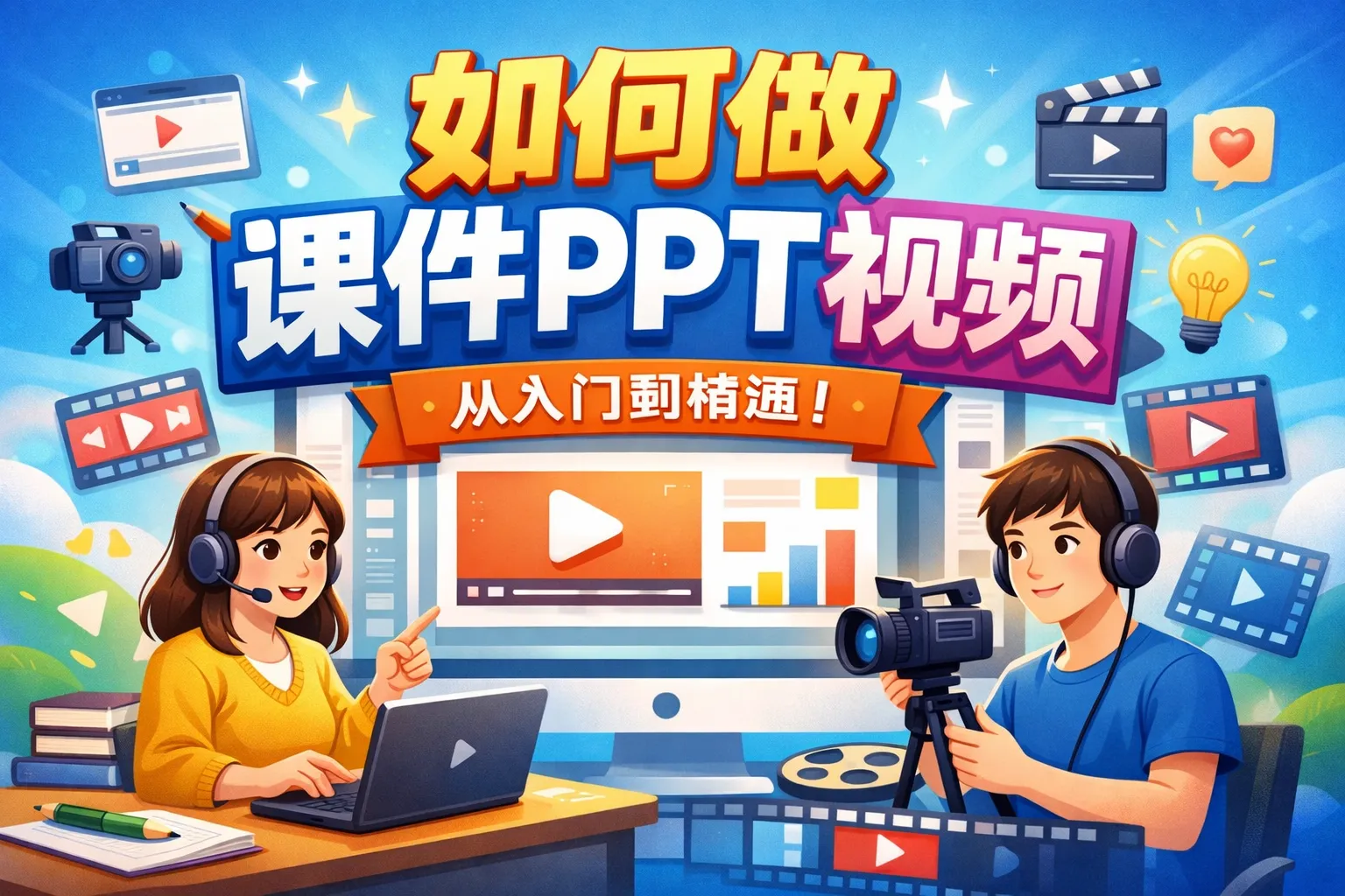 如何做课件ppt视频