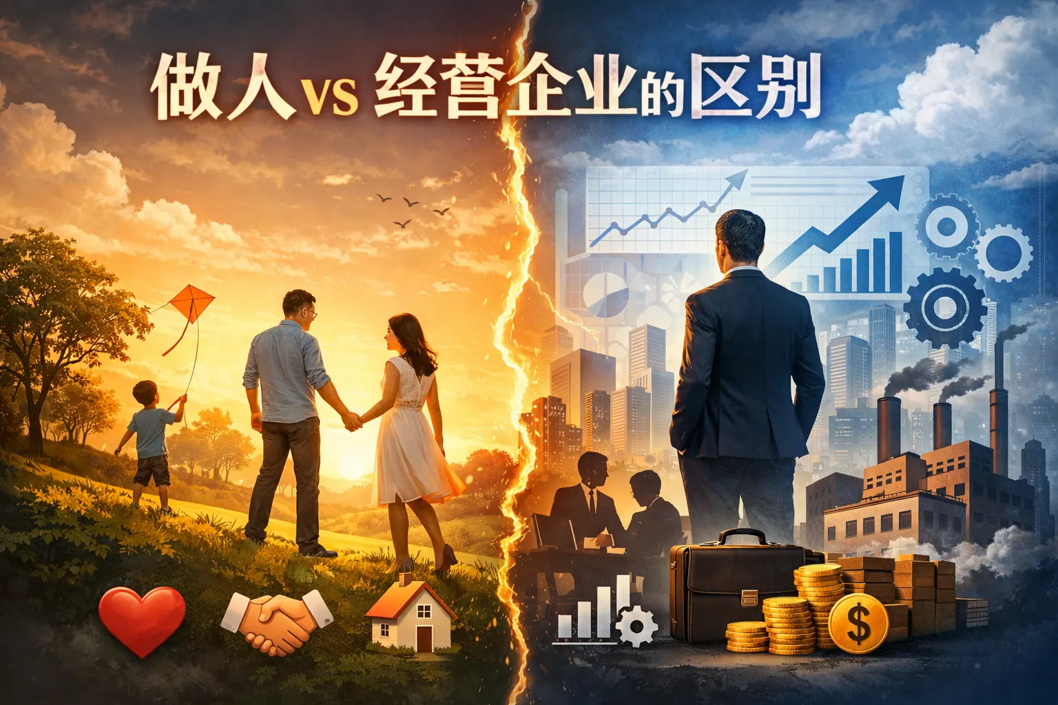 做人与经营企业的区别