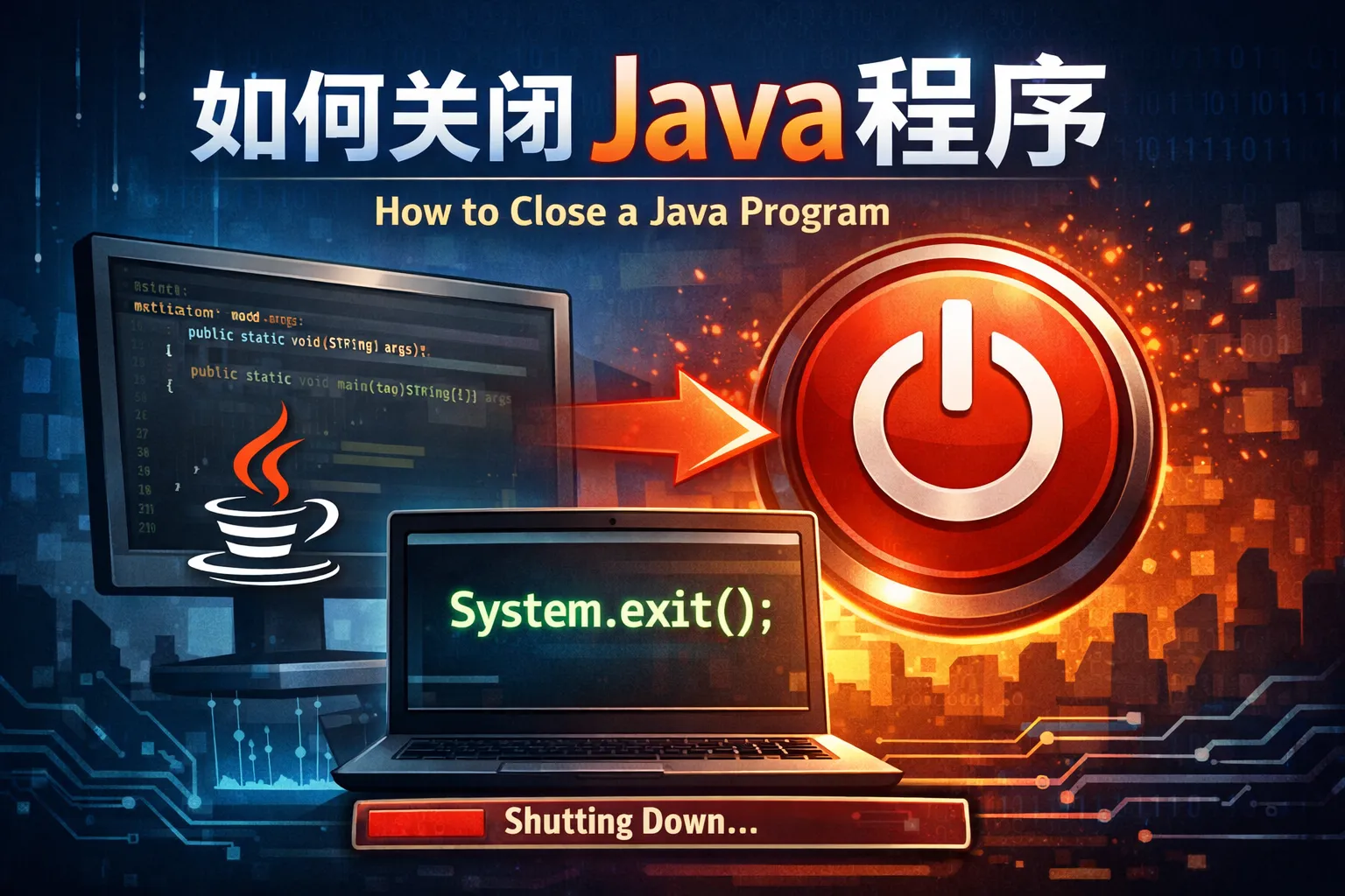 如何关闭java程序