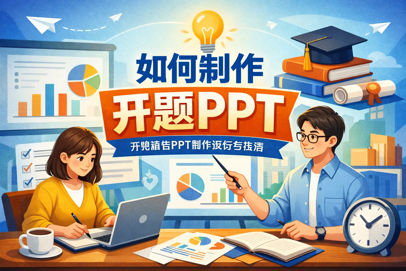 如何制作开题ppt