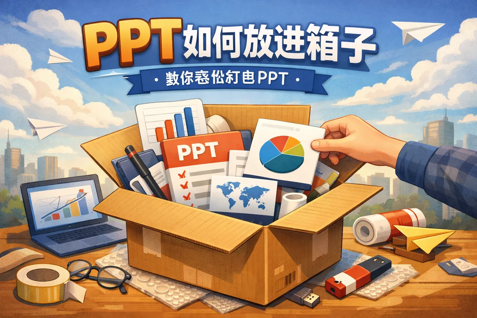 ppt如何放进箱子