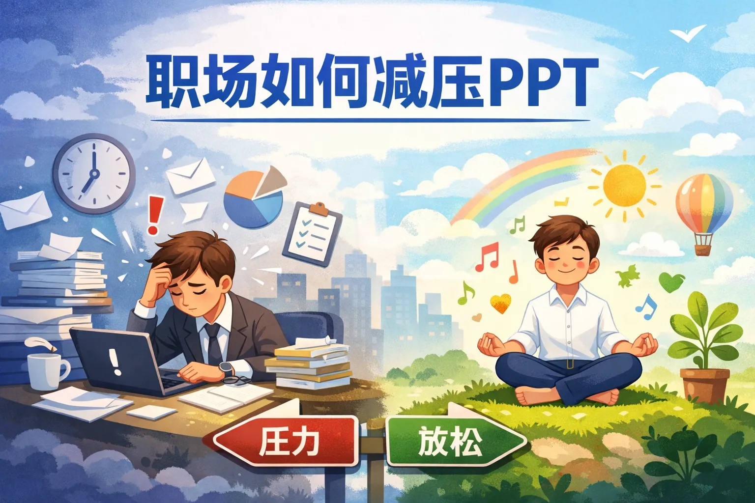 职场如何减压ppt