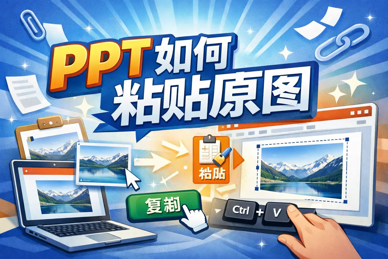 ppt如何粘贴原图