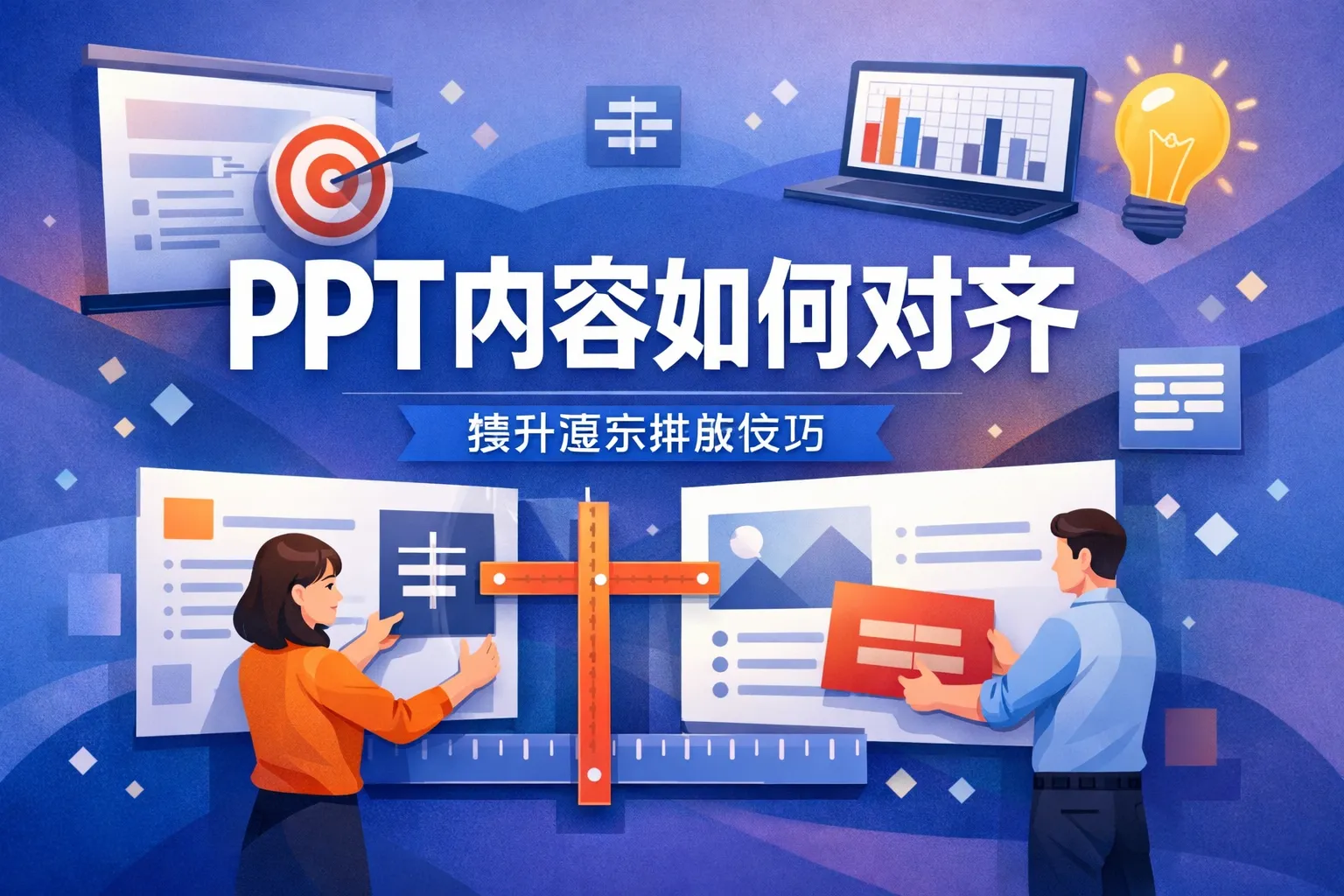 ppt内容如何对齐