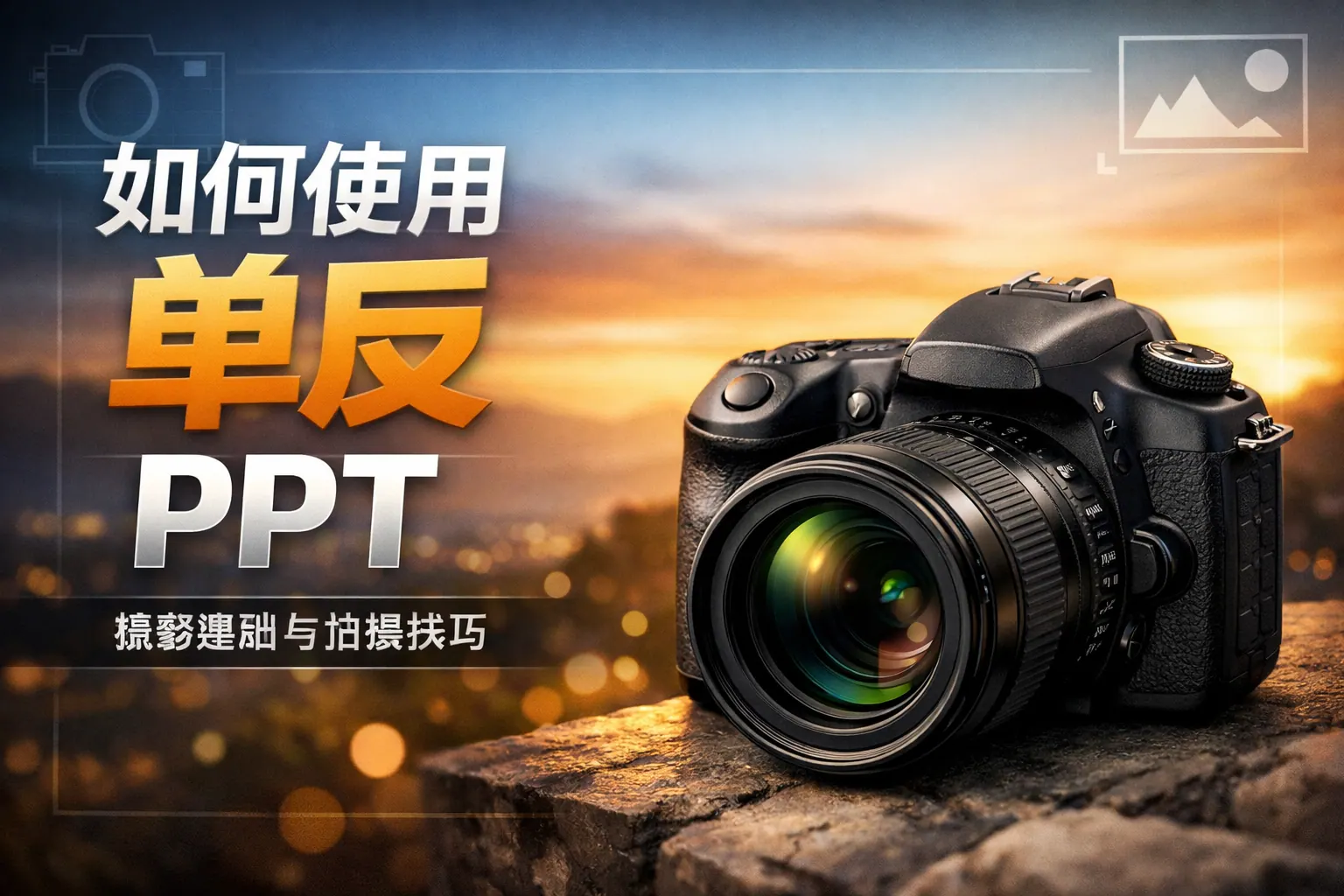 如何使用单反 ppt