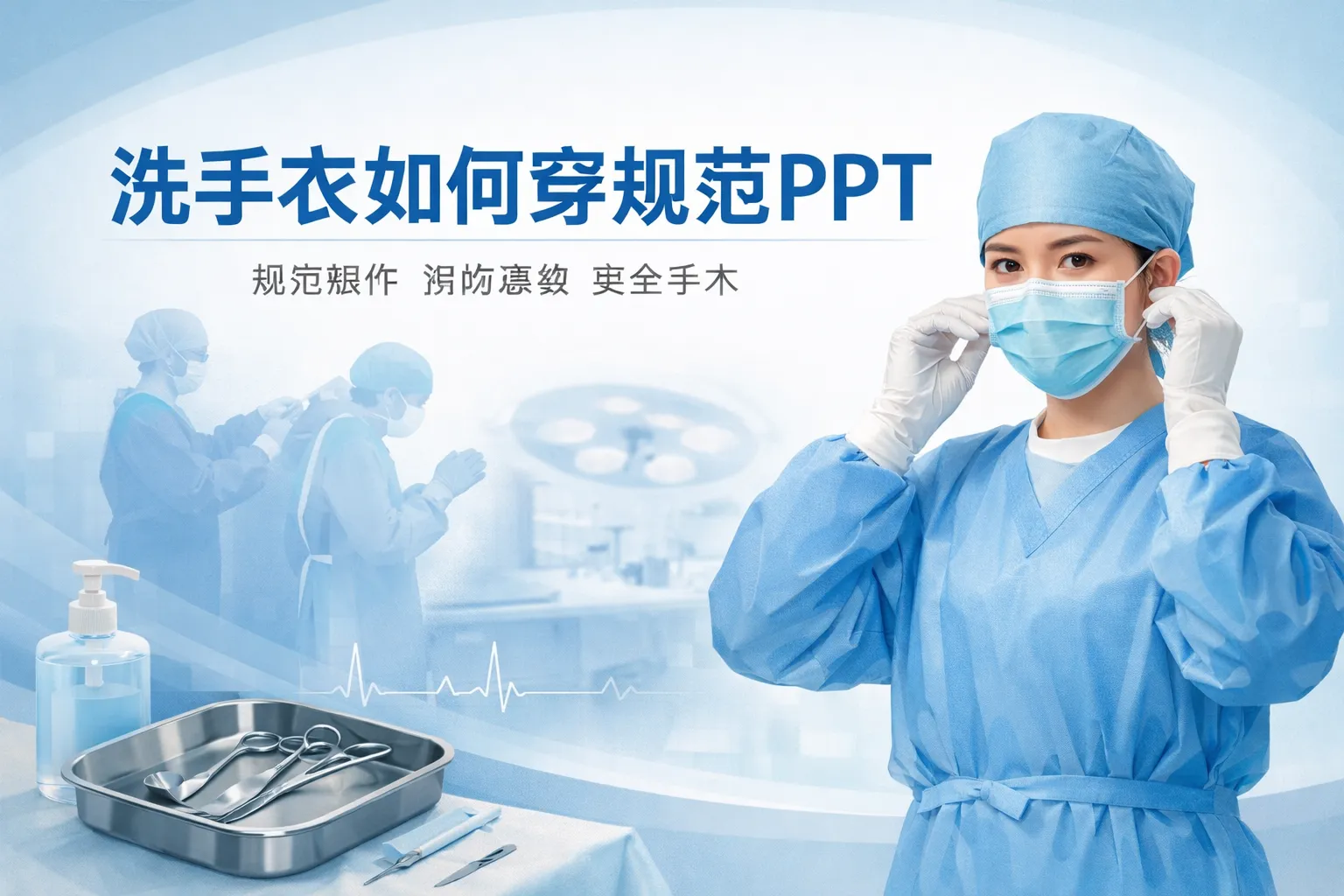 洗手衣如何穿规范ppt