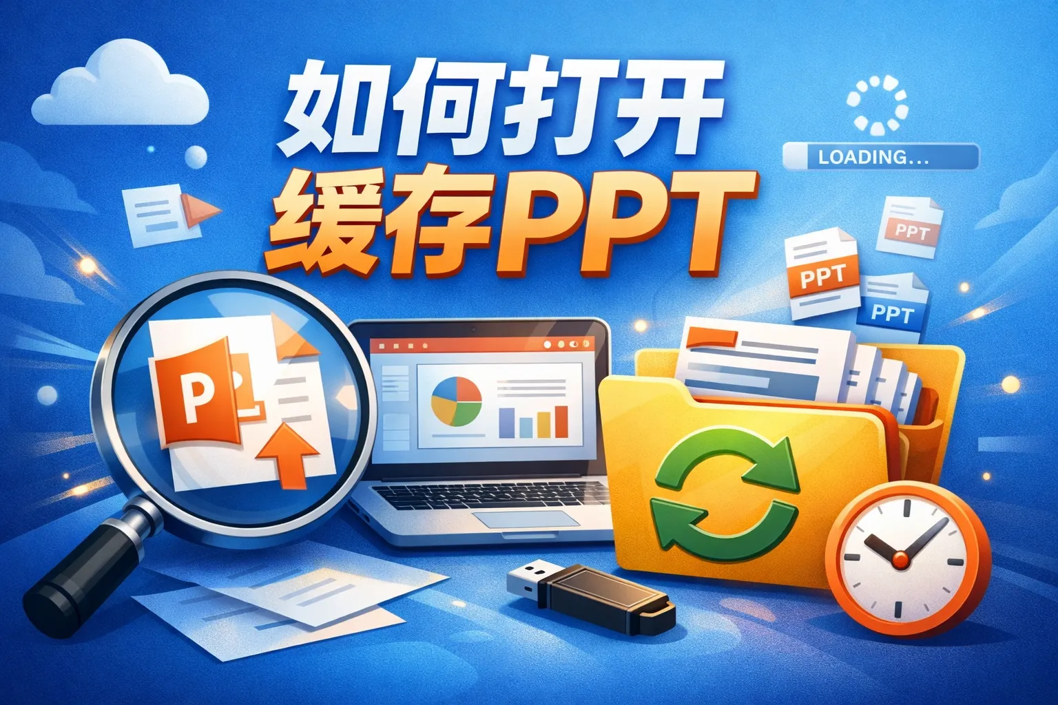 如何打开缓存ppt