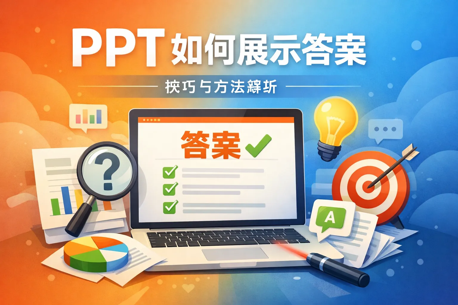 ppt如何展示答案