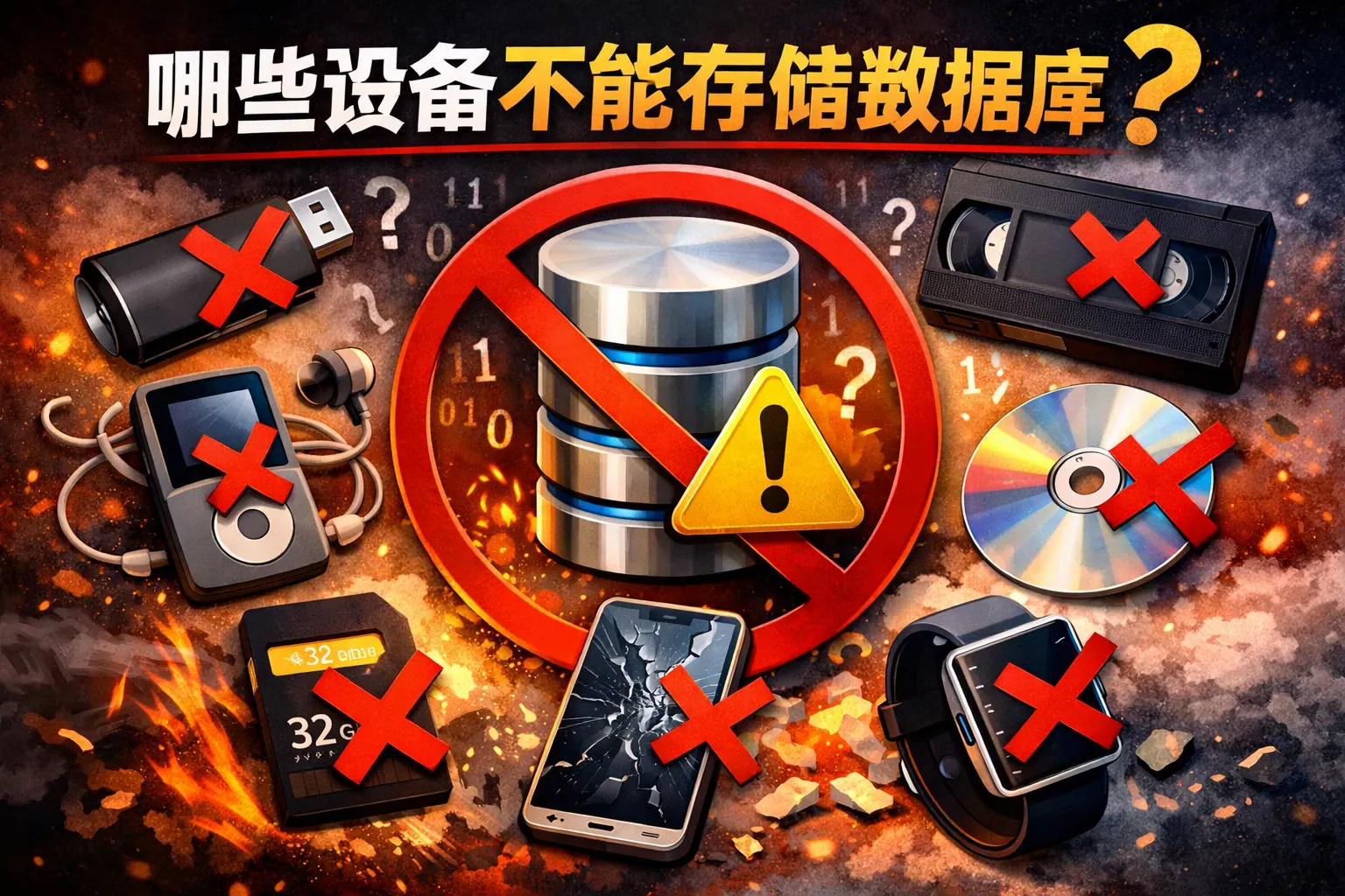 哪些设备不能存储数据库