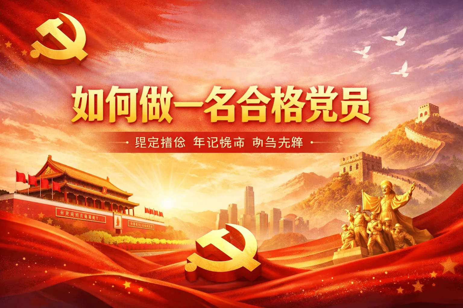 如何做一名合格党员 ppt