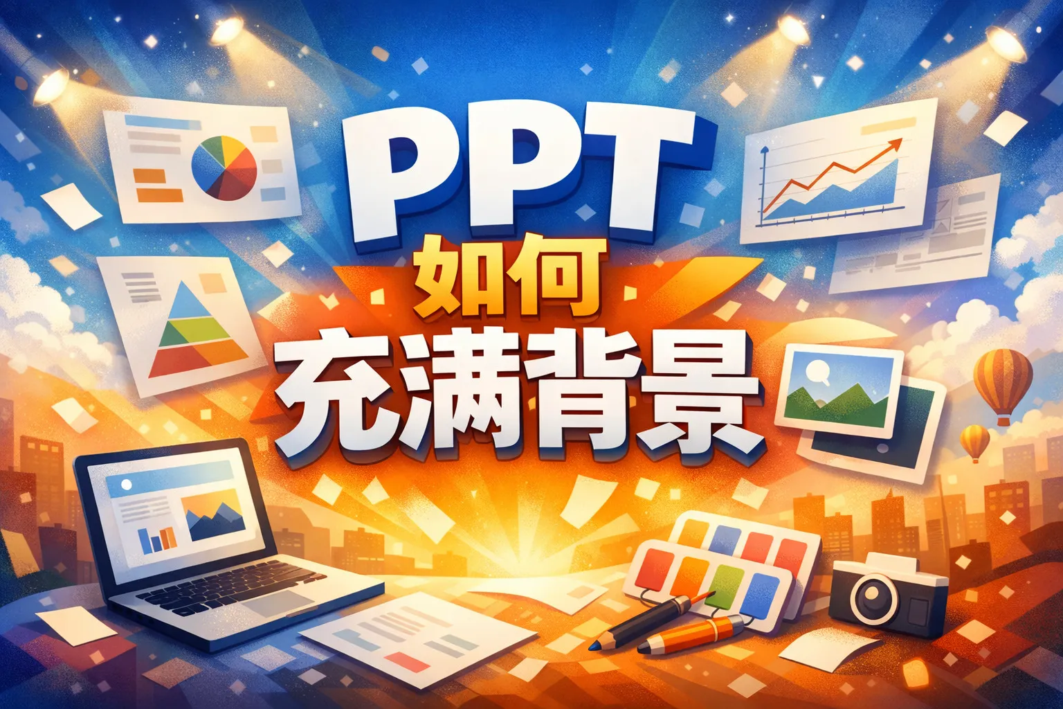 ppt如何充满背景