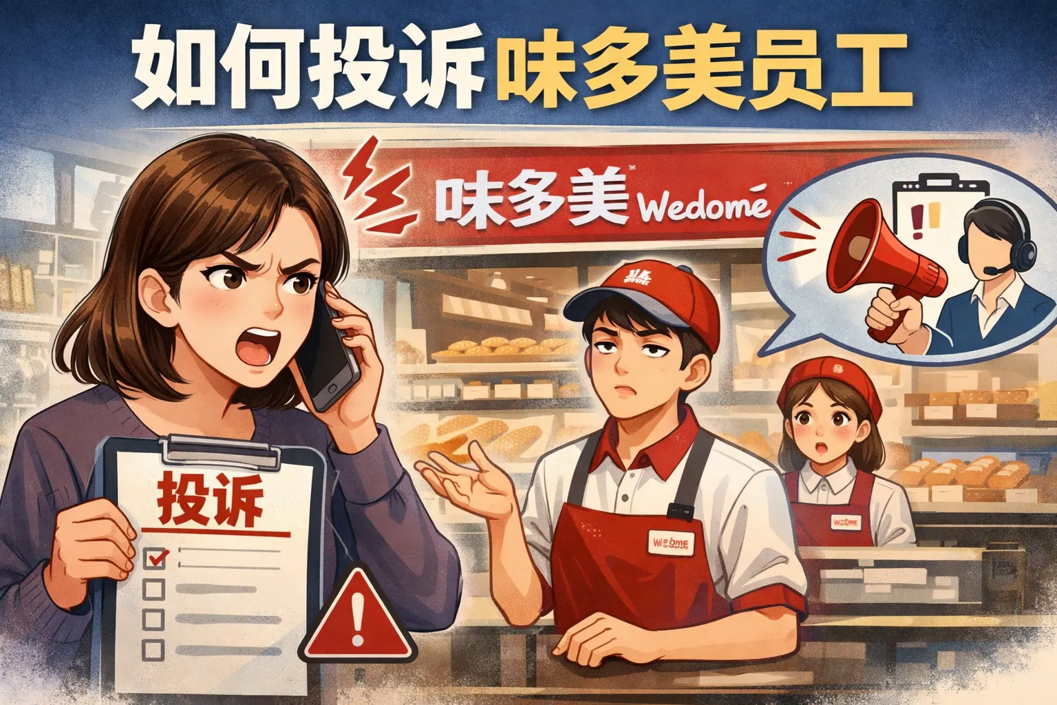 如何投诉味多美员工