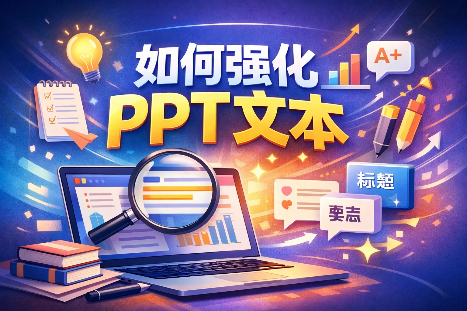 如何强化ppt文本